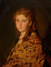jonge vrouw met een Turkse sjaal - Hans Canon — weergave van het kunstwerk