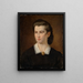 Portret van een jonge vrouw - Hans Canon — ingelijst kunstwerk aan de muur