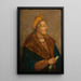 Portrait of Sigismond I the Old, King of Poland - Hans Dürer — framed artwork on a wall