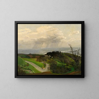 Virage van Hhenstrae aan de Krapfenwaldl - Hans Frank — ingelijst kunstwerk aan de muur
