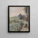 Cottage Garden Painting - Hans Götzinger — framed artwork on a wall