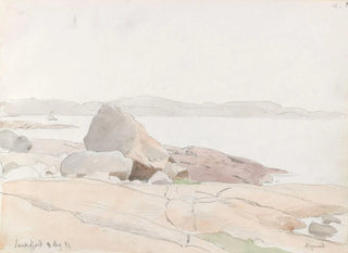 Frère Sandefjord - Hans Gude — weergave van het kunstwerk