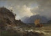 vanaf de westkust van Noorwegen - Hans Gude — weergave van het kunstwerk