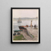 Jetée de Trovemünde - Hans Gude — ingelijst kunstwerk aan de muur
