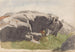 Falaise - Hans Gude — weergave van het kunstwerk