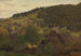 Landschap van Ebersteinburg in Baden - Hans Gude — weergave van het kunstwerk