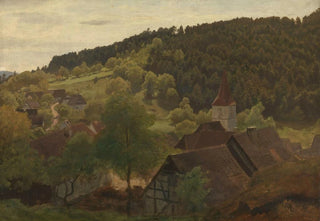 Hans Gude - Landscape from Ebersteinburg in Baden.webp