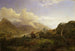 Hoge Noorse Bergen - Hans Gude — weergave van het kunstwerk