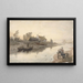 Embouchure de la rivière à Brodick, Arran, Écosse - Hans Gude — ingelijst kunstwerk aan de muur