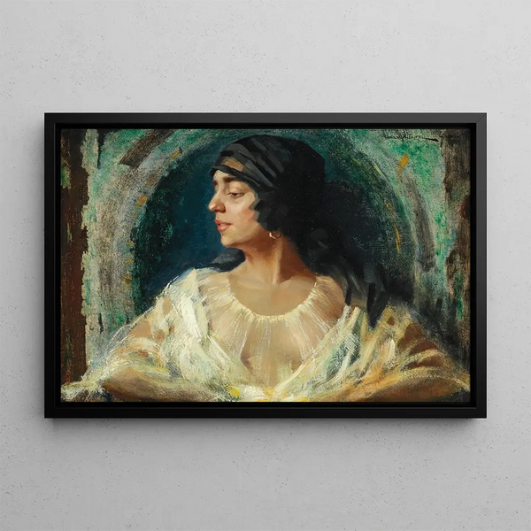 Salamah - Hans Hassenteufel — framed artwork on a wall