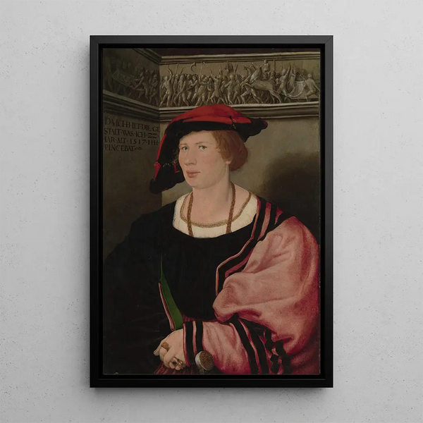 Benedikt von Hertenstein né vers 1495 mort en 1522 - Hans Holbein le Jeune — ingelijst kunstwerk aan de muur