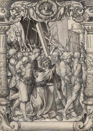 Hans Holbein The Younger - Scheibenriss mit der Kreuztragung Christi.webp