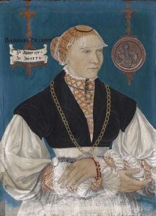 Hans Hug Kluber - Portrait of Barbara Meyer zum Pfeil Wife of Hans Rispach.webp