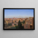 Uitzicht op Rome vanaf de woning van de kunstenaar - Hans Jürgen Hammer — ingelijst kunstwerk aan de muur