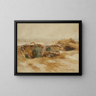 Beschermingsgraaf - Hans Larwin — ingelijst kunstwerk aan de muur