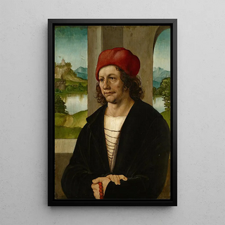 Hans Leonhard Schufelein - Portrait of a Man with Red Cap.webp