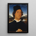 Portret van een onbekende man met een brief - Hans Memling — ingelijst kunstwerk aan de muur