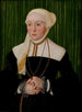 Portret van een dame - Hans Mielich — weergave van het kunstwerk