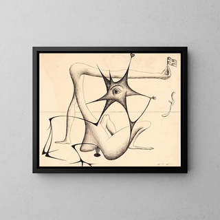 Sirocco - Hans Nikolaj Hansen — ingelijst kunstwerk aan de muur