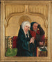 De presentatie van Christus in de tempel op het paneel van de vleugel - Hans Pleydenwurff — weergave van het kunstwerk