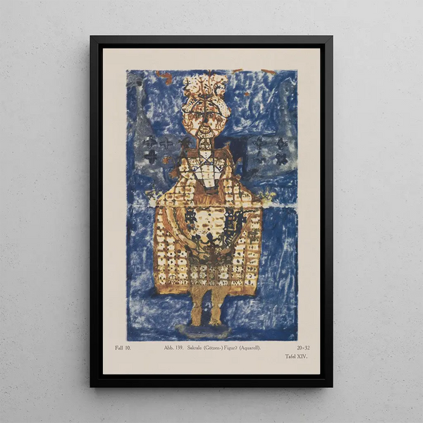 Heilige figuur idolatrisch - Hans Prinzhorn — ingelijst kunstwerk aan de muur