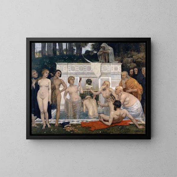 La Fontaine de jouvence - Hans Sandreuter — framed artwork on a wall