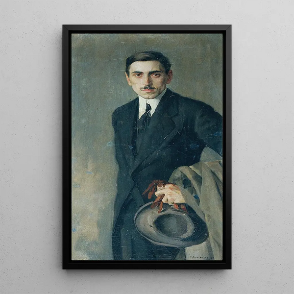 De schilder Fritz Zerritsch - Hans Schachinger — ingelijst kunstwerk aan de muur