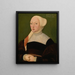 Portret van een vrouw - Hans Schäufelein de Oudere — ingelijst kunstwerk aan de muur