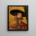 portret van een man met hoed - Hans Schäufelein de Oude — ingelijst kunstwerk aan de muur