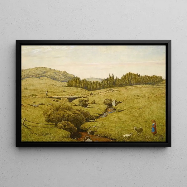 Landschap van het Zwarte Woud - Hans Thoma — ingelijst kunstwerk aan de muur