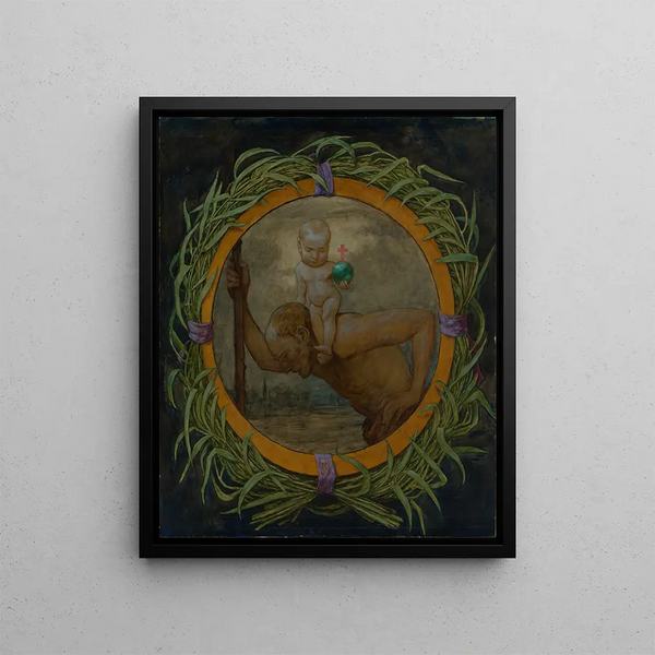 Hans Thoma - Der Heilige Christophorus im Schilfkranz.webp