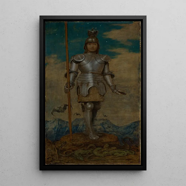 Saint Georges le chevalier - Hans Thoma — ingelijst kunstwerk aan de muur