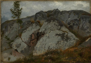 Hans Thoma - Felsblcke mit Tnnchen.webp