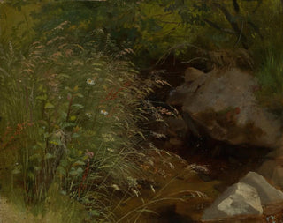 Vrouw aan de waterkant - Hans Thoma — weergave van het kunstwerk