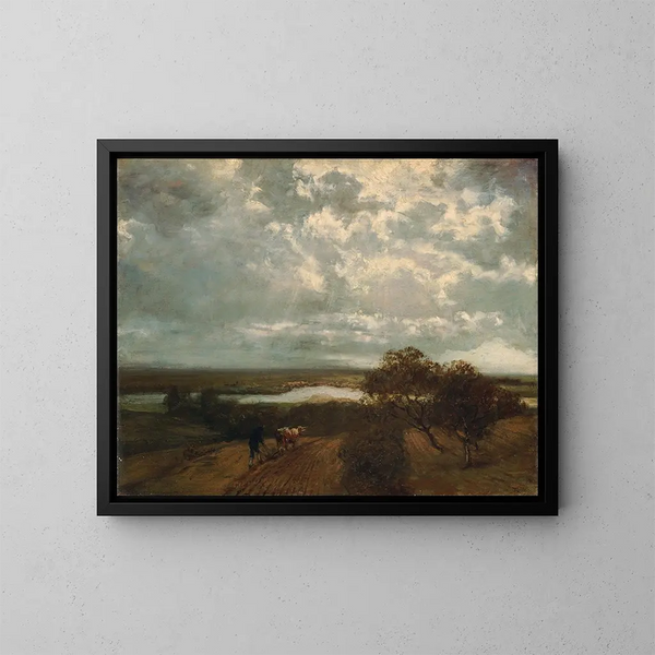 Landschap van het vasteland - Hans Thoma — ingelijst kunstwerk aan de muur