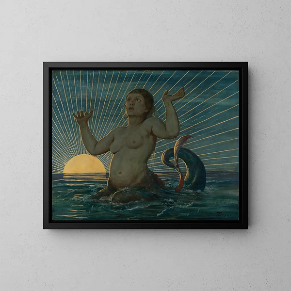 Ontwaken van de zee - Hans Thoma — ingelijst kunstwerk aan de muur