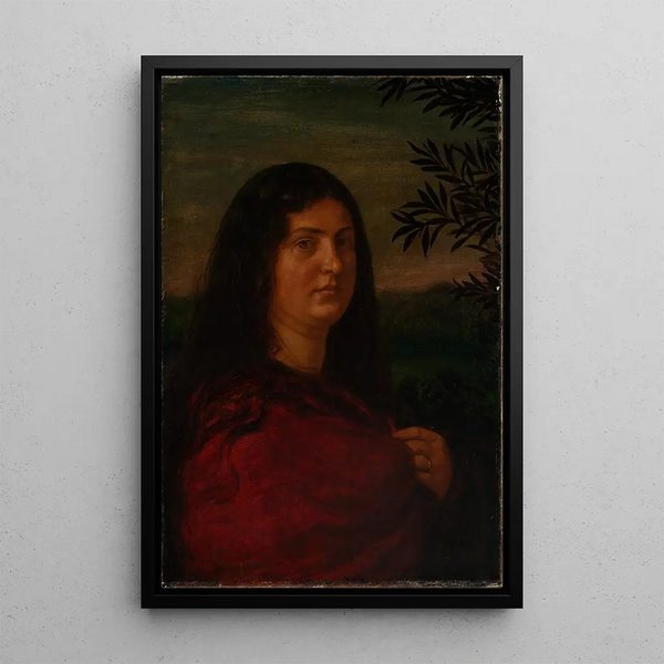 Portrait de Madame Cella Thoma - Hans Thoma — ingelijst kunstwerk aan de muur