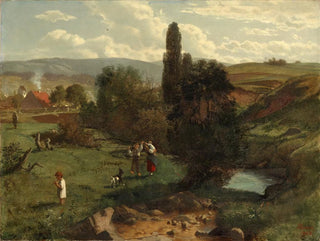 Landschap van het Zwarte Woud - Hans Thoma — weergave van het kunstwerk