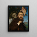 Zelfportret met Cupido en de Dood - Hans Thoma — ingelijst kunstwerk aan de muur