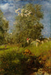Lente - Hans Thoma — weergave van het kunstwerk