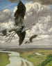 Wonderlijke vogels - Hans Thoma — weergave van het kunstwerk