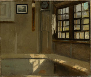 Hoekje in een boerderij - Hans Thoma — weergave van het kunstwerk