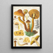 Pholiota squarrosa Mll - Hans Baldung — ingelijst kunstwerk aan de muur