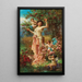 Een allegorie van de zomer met boodschappers van de liefde - Hans Zatzka — ingelijst kunstwerk aan de muur