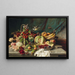 Natuurgerecht fruit - Hans Zatzka — ingelijst kunstwerk aan de muur