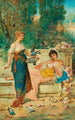 Heures de loisir - Hans Zatzka — weergave van het kunstwerk