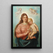 Madone met het Kind Jezus en putti - Hans Zatzka — ingelijst kunstwerk aan de muur