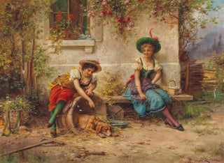 Geesten van de natuur - Hans Zatzka — weergave van het kunstwerk