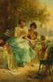 La lettre d'amour - Hans Zatzka — weergave van het kunstwerk