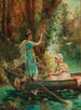 Het liefdesboodschap - Hans Zatzka — weergave van het kunstwerk